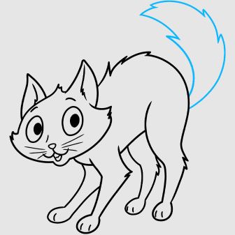 Draw A Scared Cat