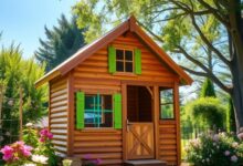 Wooden Outdoor Playhouse