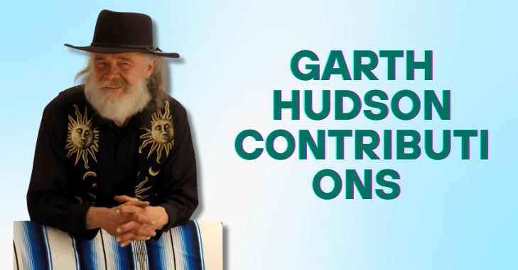 Garth Hudson playing keyboard